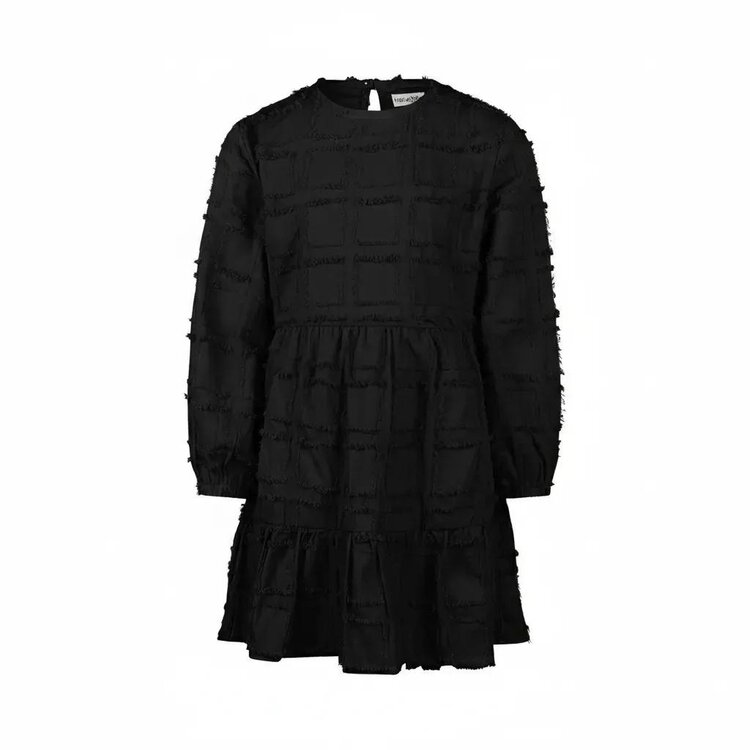 Koko Noko meisjes jurk zwart geweven | M60946-37VGT