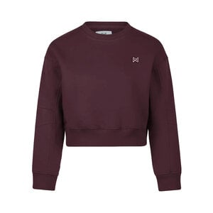 Koko Noko meisjes sweater donkerpaars cropped