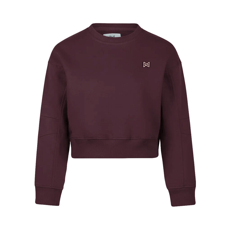 Koko Noko meisjes sweater donkerpaars cropped | M60966-37VGT