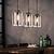 Hanglamp Glas met Raster, 3-Lampen Ø20cm