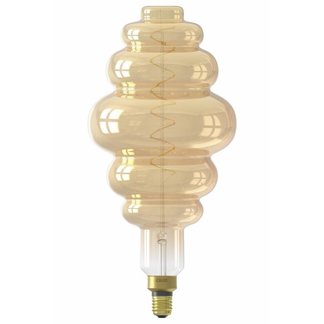 Calex XXL Paris LED Lamp 240V 6W 350lm E27 LS200, Gold 2200K dimmable, energy label A