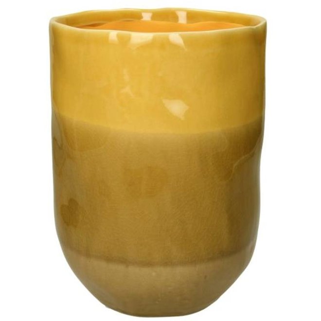 Vaas Stoneware Yellow