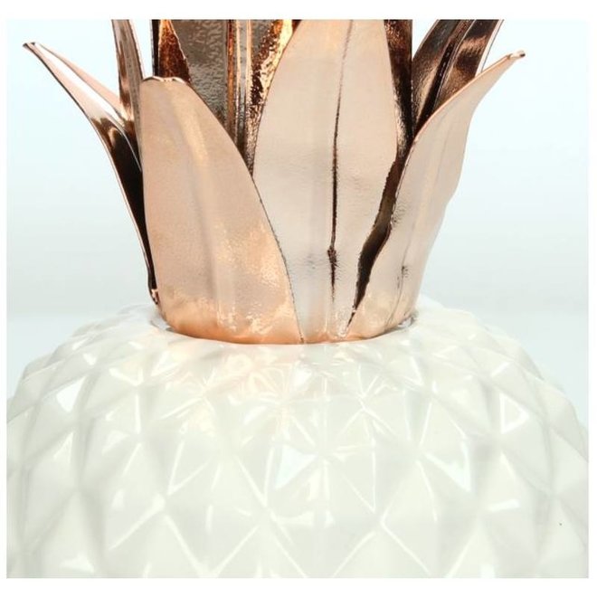 Ornament Pineapple Copper 24x11x11cm