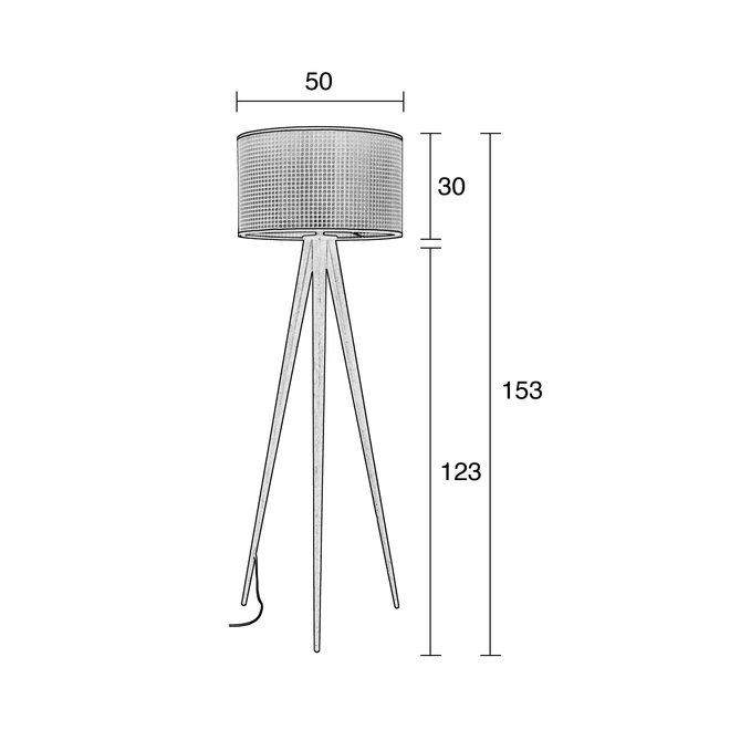 Vloerlamp Tripod Webbing