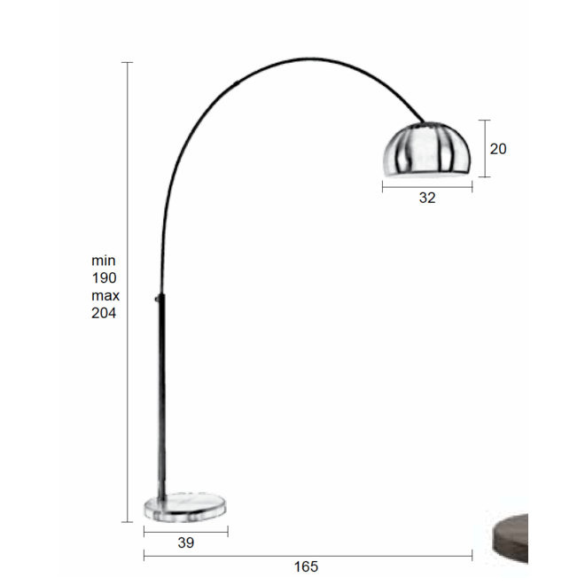 Vloerlamp Metal Bow (new)