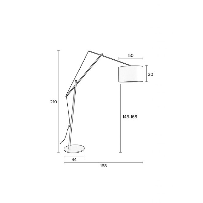 Vloerlamp Tokio  - Zwart