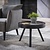 Salontafel Teca Ø60 rand / Teakhout greywash