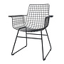 Eetkamerstoel Metal Wire Zwart Met armleuning