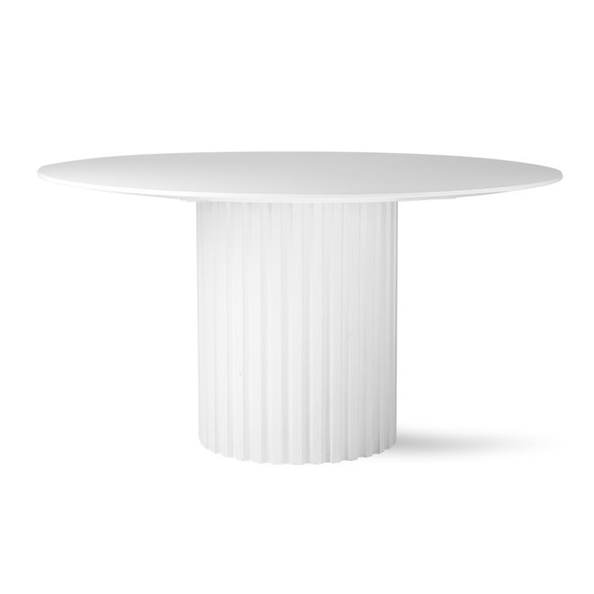 Eettafel Pillar Wit Rond