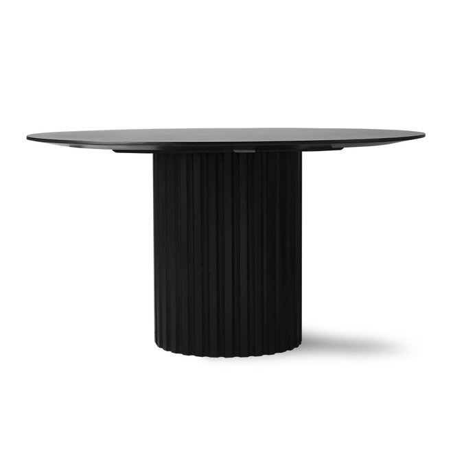 Eettafel Pillar Zwart Rond