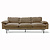 Retro Sofa Corduroy rib Bruin 4-zits