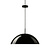 Hanglamp Acrylic Cupola Zwart