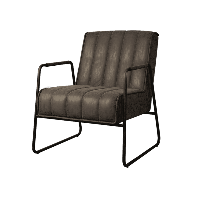 Santo Fauteuil - Fabric Miami 002 Greyframe: Vintage Finishing