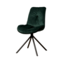 Palma Eetkamerstoel - Fabric Bluvel 78 Greenframe: Black Powder Coating