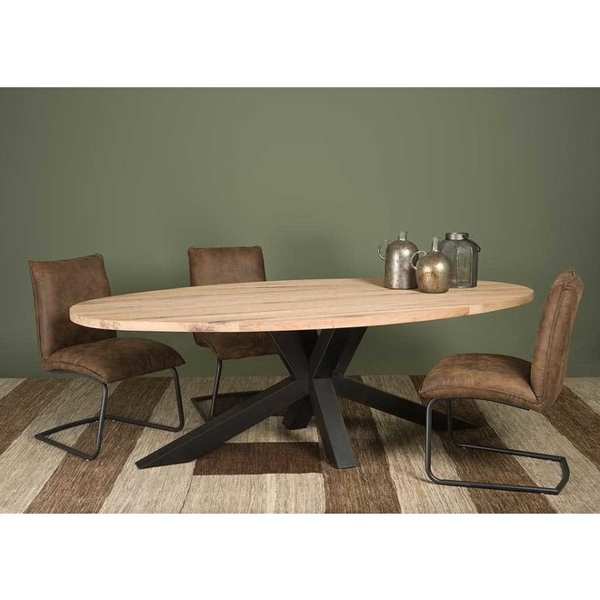 Andros Dining Table 220x120c 049 - Drift Oak Natural Light