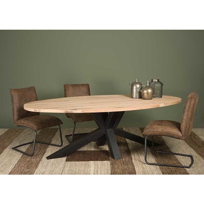 Andros Dining Table 260x120c 049 - Drift Oak Natural Light