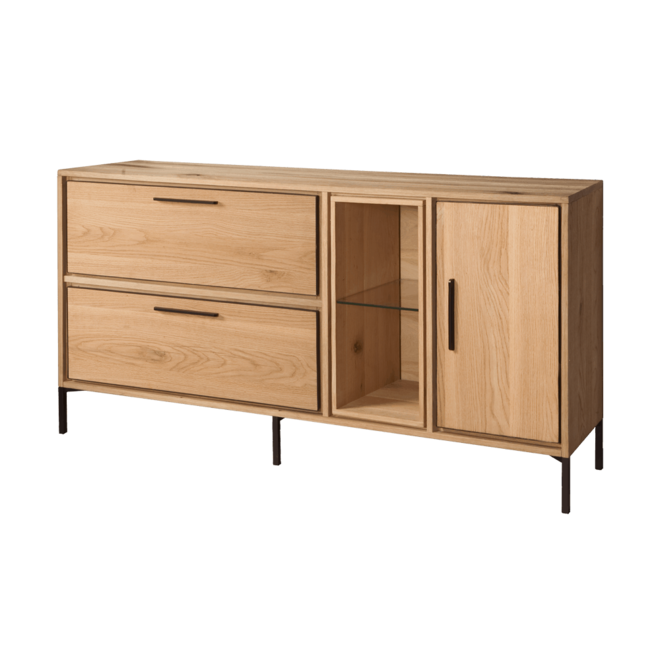 Dressoir Ravenna met 1 Deur en 2 Lades ↕90cm ↔165cm