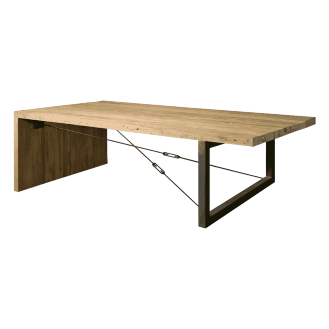 Lucca - Salontafel 135x75c 170 Recycled Teak -natural Metal Frame