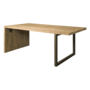 Lucca - Dining Table 200x100c 170 Recycled Teak -natural Metal Frame