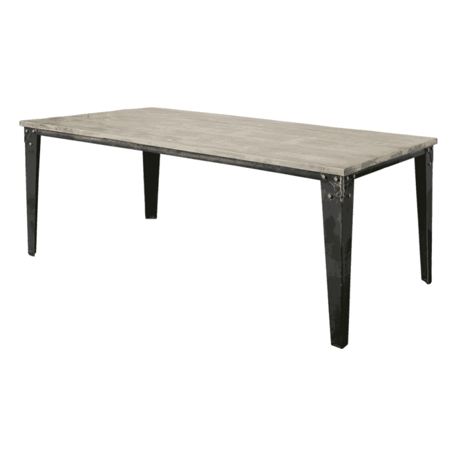 Basto - Dining Table 200x100 - Kdmango Finish Patina Grey