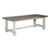 Daan Dining Table 180 Kdc 136 Handpainted White / Grey Vintage