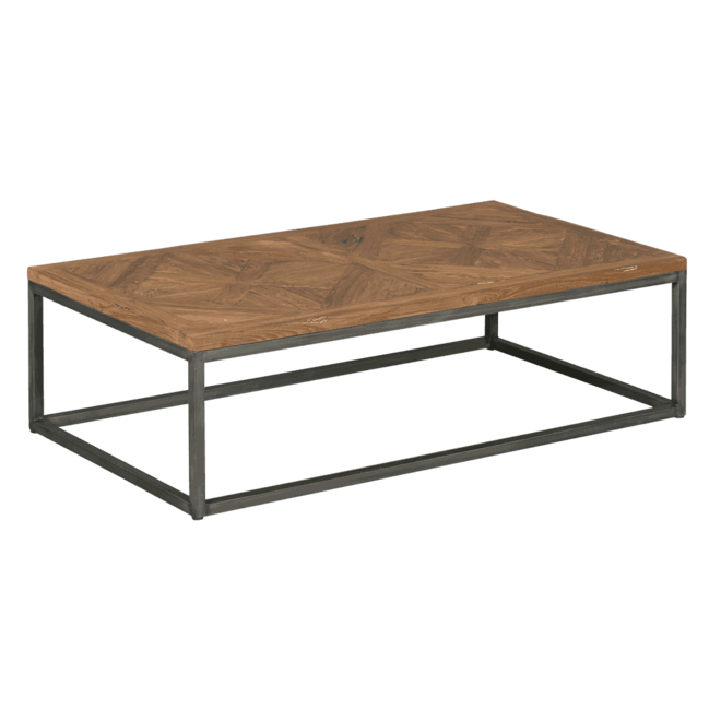 Mascio Coffeetable 135x75c 160 Recycled Teak Natural With Black Wash