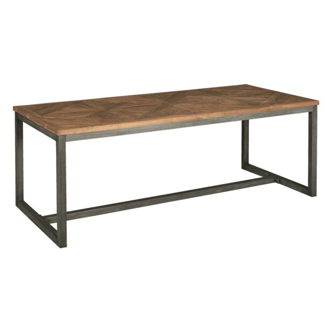 Mascio Eettafel 180c 160 Recycled Teak Natural With Black Wash