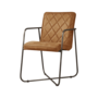 Rodeo Eetkamerstoel - Danza Leather Rustframe Metal Color