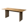 Ora Eettafel 240x100c 191 Recycled Teak - Crea Copper With Dark Natural Metal Legs