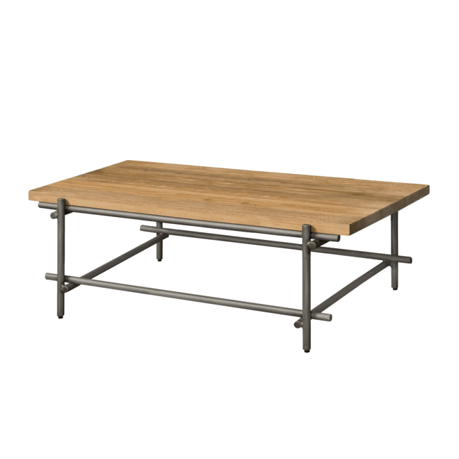Pesaro Coffeetable 137frame Antracite - Front Recycled Teak