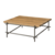 Pesaro Coffeetable 100frame Antracite - Front Recycled Teak