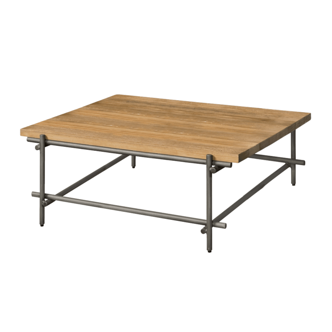 Pesaro Coffeetable 100frame Antracite - Front Recycled Teak