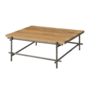 Pesaro Coffeetable 100frame Antracite - Front Recycled Teak