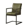 Eetkamerstoel Ferro Groen Met armleuning Textiel Fabric
