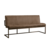 Ferro Bench 155 - Fabric Light Brown 1049frame Brown