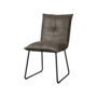 Seda Eetkamerstoel zonder armleuning - Grijs - metaal frame