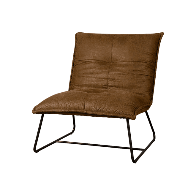 Seda Fauteuil - Fabric Cherokee 8 Cognacframe Metal