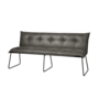 Seda Bench 185 - Fabric Cherokee 1 Greyframe Metal