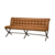 Barcelona Bench 185 - Fabric Cherokee 8 Cognacframe Metal