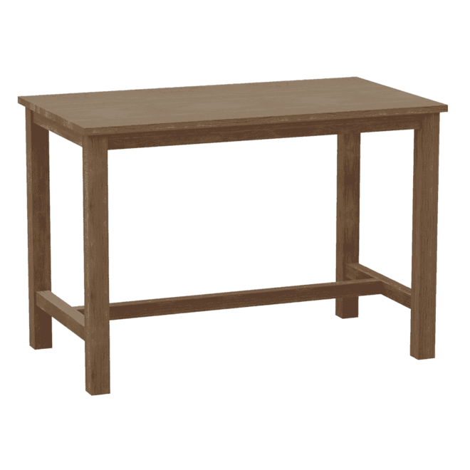 Genua Bartable 140x90c 151 Teak Natural With Black Wash