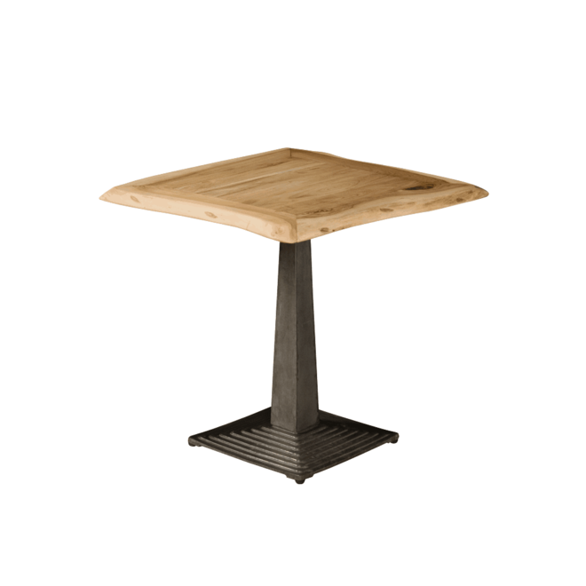 Bistro Tree-trunk Cafe Table 80x80x78 - Top 4acacia Solid Stain Free Protection