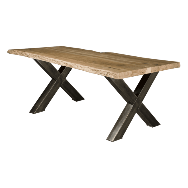 Xabia Tree-trunk Dining Table 180x90 - Top 4acacia Solid Stain Free Protection