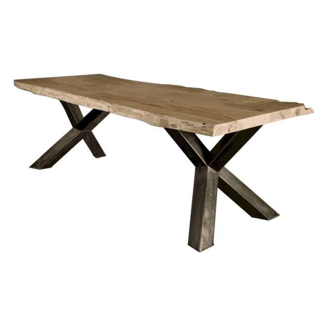 Yunta Tree-trunk Dining Table 180x90 - Top 4acacia Solid Stain Free Protection