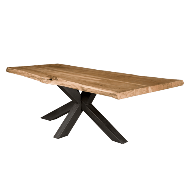 Soria Tree-trunk Dining Table 240x100 - Top 6/3acacia Hollow Stain Free Protection