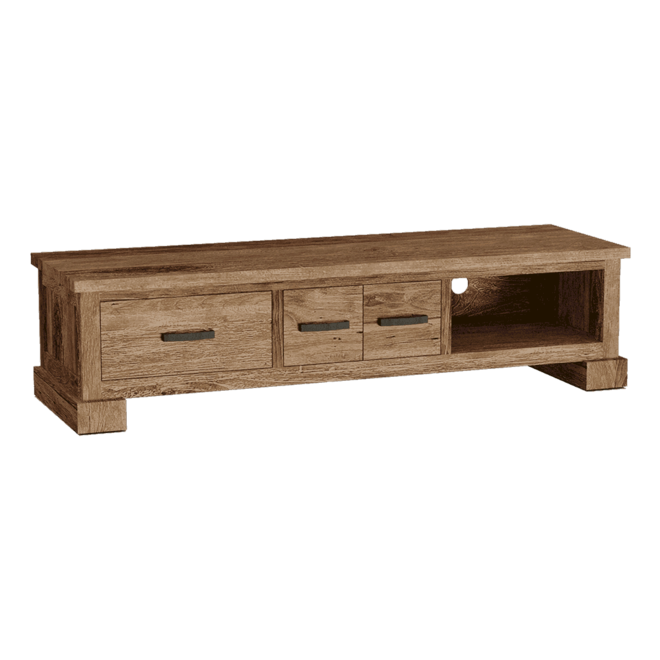 Lorenzo TV-meubel 3 Drws.c134 Drift Wood