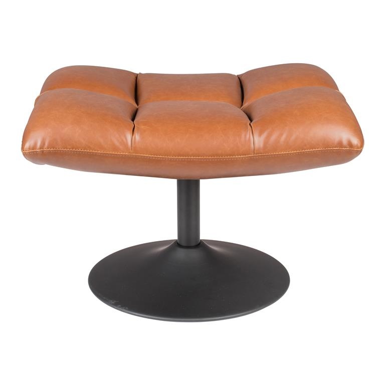 Hocker Nando - antraciet - 45x45x45 cm | Leen Bakker