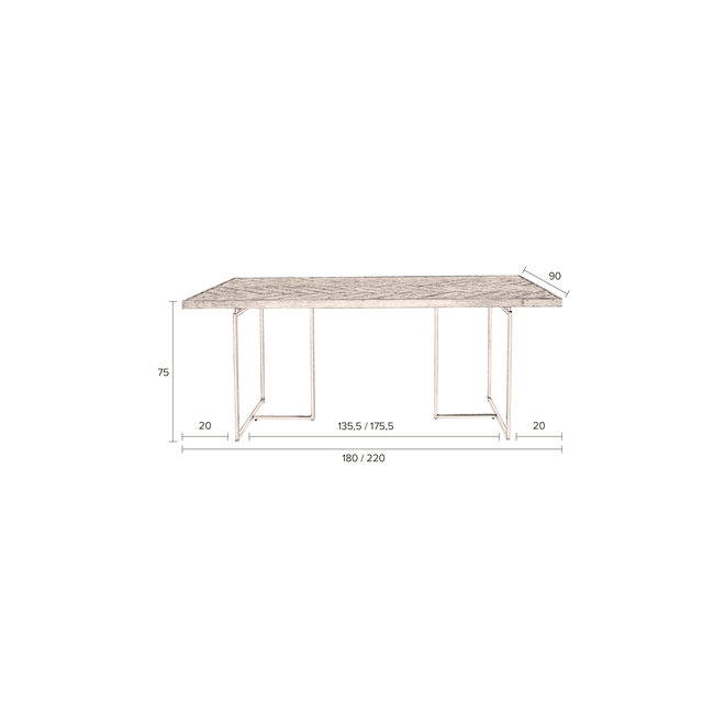 Eettafel Class 220x90