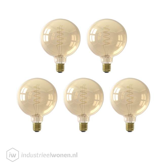 5x LED Lichtbol XL - Ø125mm - Dimbaar