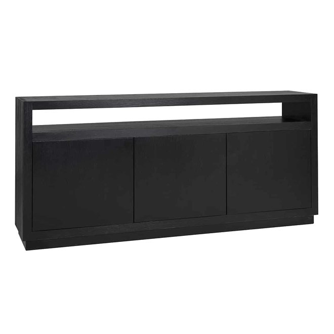 Dressoir Oakura 3-deuren (Zwart)