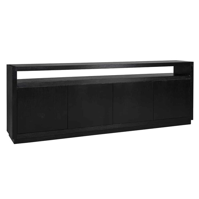 Dressoir Oakura 4-deuren (Zwart)